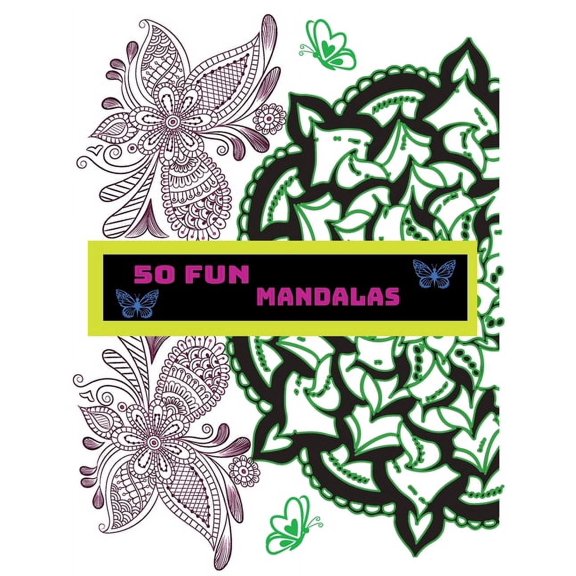 Coloring Book, 50 Fun Mandalas (Paperback)