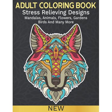 4 Pack Adult Mandala Coloring Books | Stress Relieving Patterns & Designs | Relaxation & Art Therapy