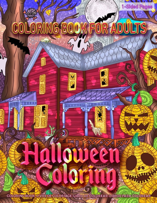 Coloring Book for Adults - Halloween Coloring : Coloring Book for Grown ...