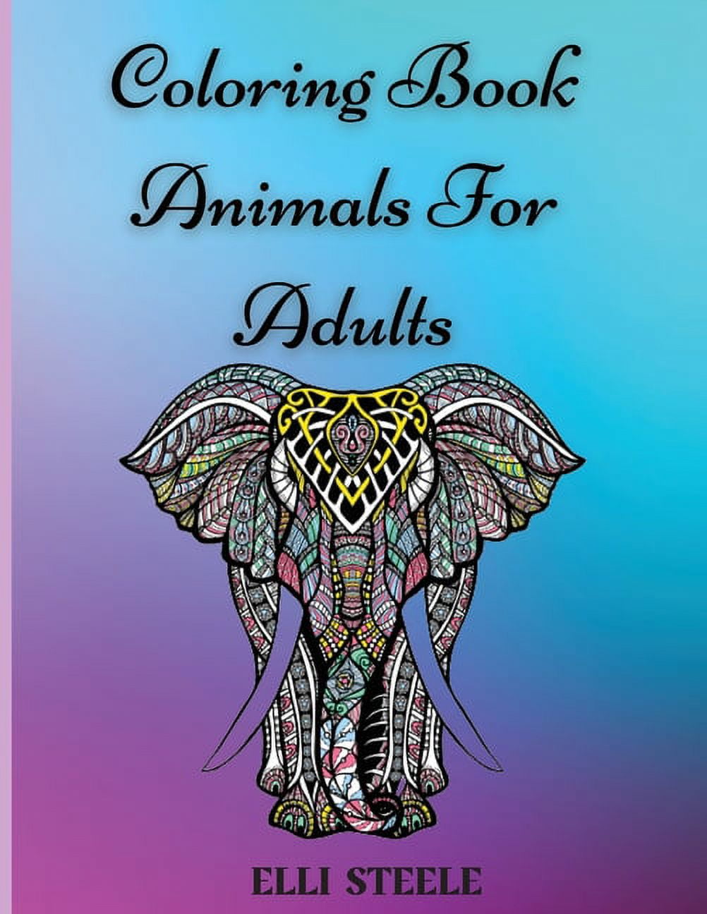 Coloring Book Animals For Adults - Walmart.com