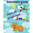 thumbnail image 1 of Coloring Book Animals with Geometric Shapes: Geometric Designs, (Paperback), 1 of 1