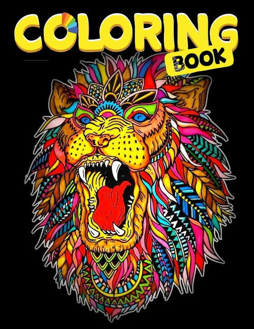 Coloring Book: Coloring Book For Adult Relaxation, (Paperback) - Walmart.com, image size:1002x1296