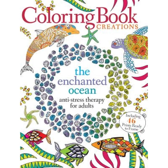 Pre-Owned Coloring Book Creations: Enchanted Oceans: Anti-Stress Therapy for Adults (Paperback) 1942556365 9781942556367