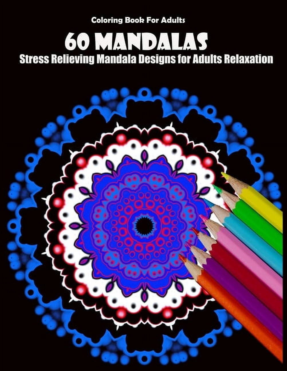 Bondream Mandala Coloring Book Set - 3 Books With 60 Stress Relief Patterns For Adults & Teens