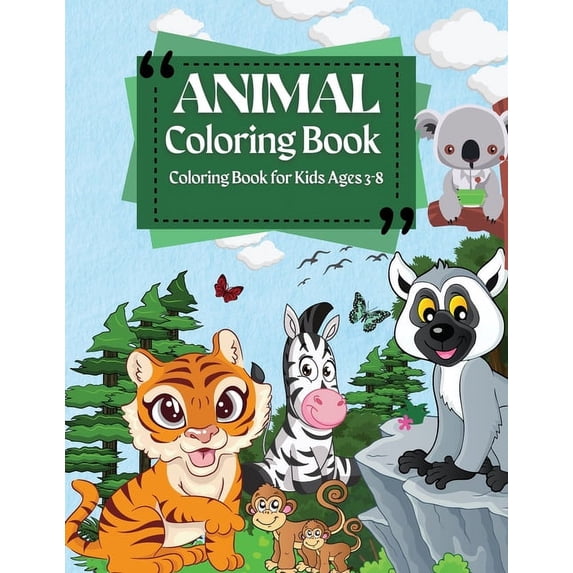 Coloring Book For Kids Ages 3-8