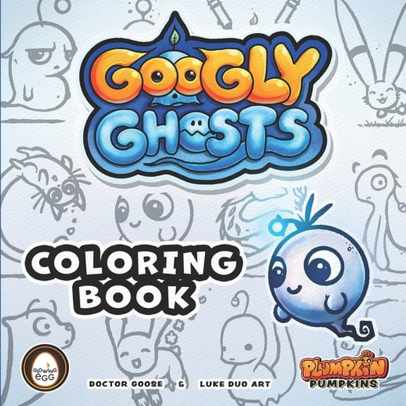 Coloring Book - Googly Ghosts, (Paperback)