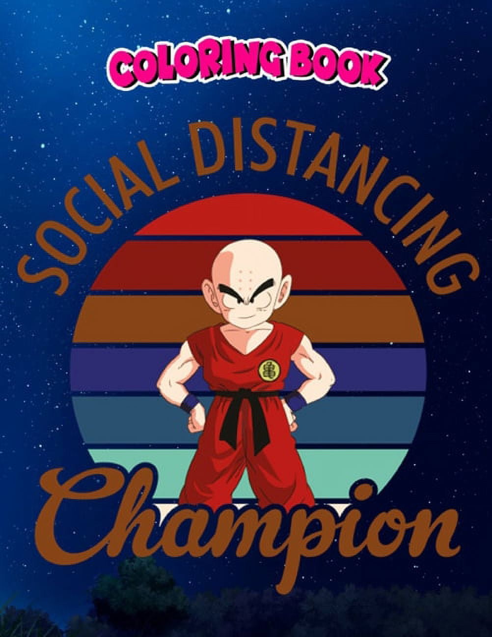 Coloring Book Krillin Dragon Ball Z Social Distancing Champion