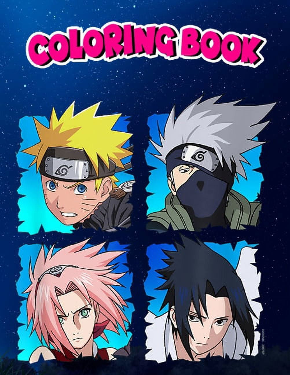 Coloring Book: Naruto Shippuden 4 Heads, Children Coloring Book, 100 Pages  to Color (Other)