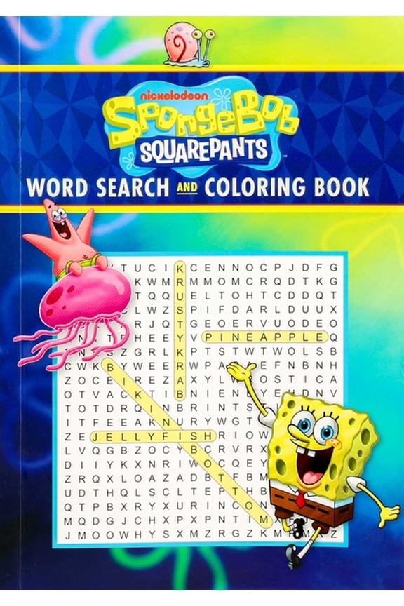 Coloring Book & Word Search Spongebob Squarepants Word Search and Coloring Book, (Paperback)
