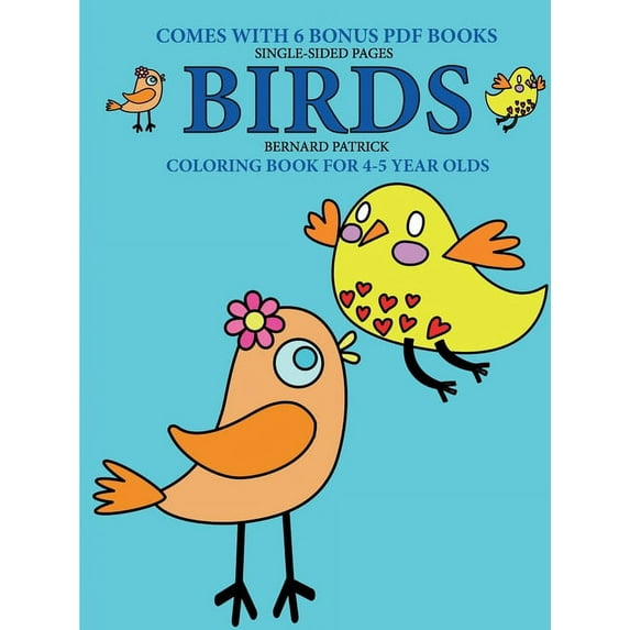 Coloring Book for 4-5 Year Olds (Birds), (Paperback)