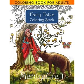 Coloring Book for Adults: Fairy Tales Coloring Book: Stress Relieving Designs for Adults Relaxation, (Paperback)