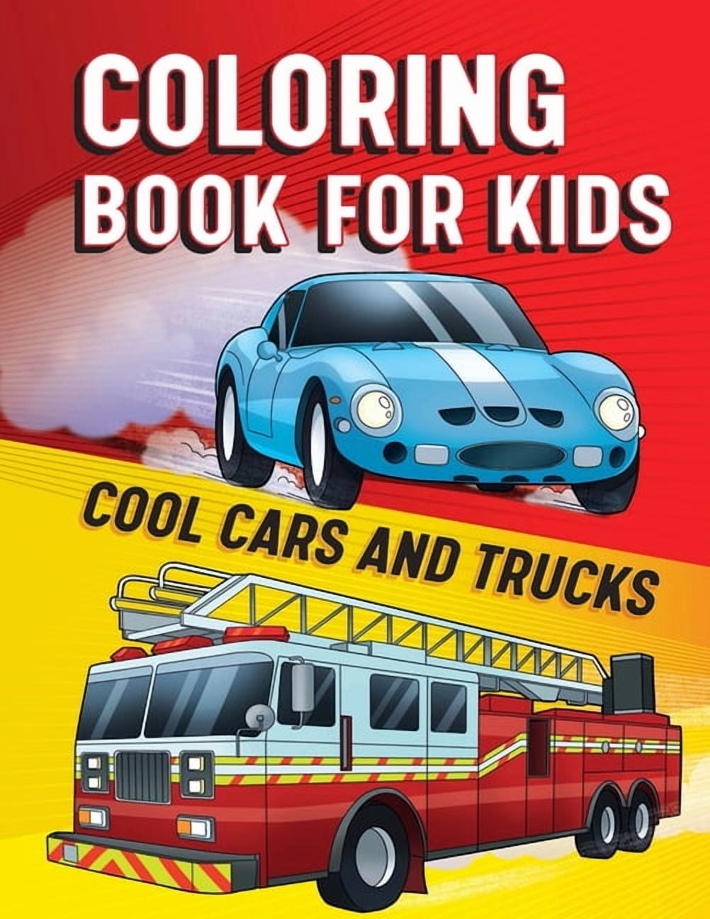 Coloring Book for Kids : Cool Cars & Trucks (Paperback)