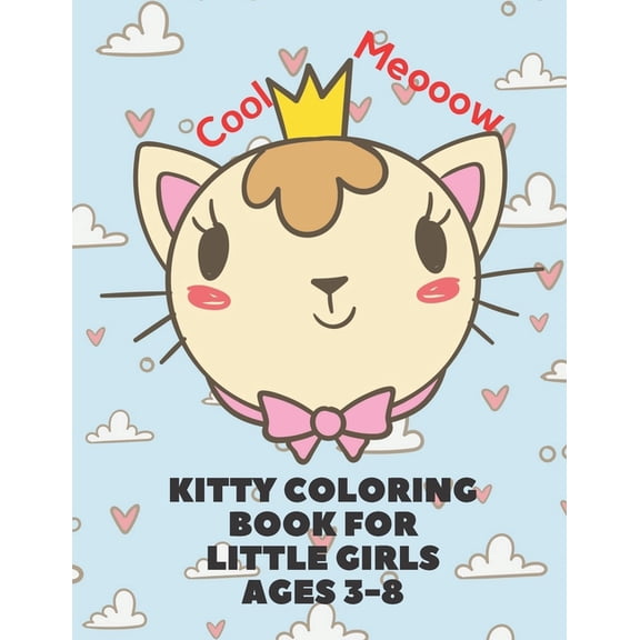 Coloring Book for Kids Kitty Coloring Book For Little Girls ages 3-8, Book 3, (Paperback)