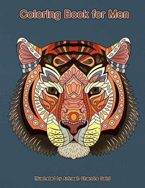 Coloring Book for Men: Masculine Coloring Designs - Walmart.com
