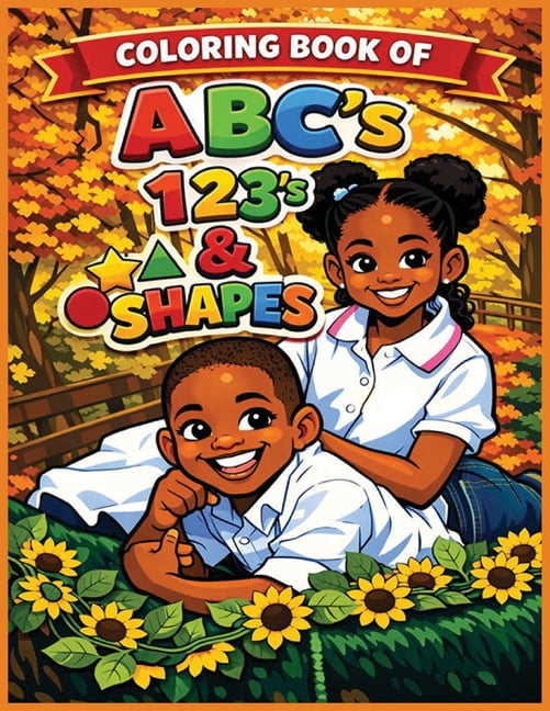 Coloring Book of ABC's, 123's & Shapes, (Paperback)
