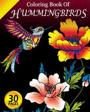 MIGHTY OAK BOOKS Coloring Book of Hummingbirds: Coloring Pages for Adults with Dementia Creative Activities for Adults with Dementia
