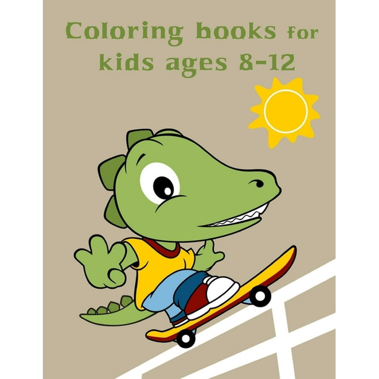 Coloring Books For Kids Ages 8-12 : Baby Cute Animals Design and Pets  Coloring Pages for boys, girls, Children 