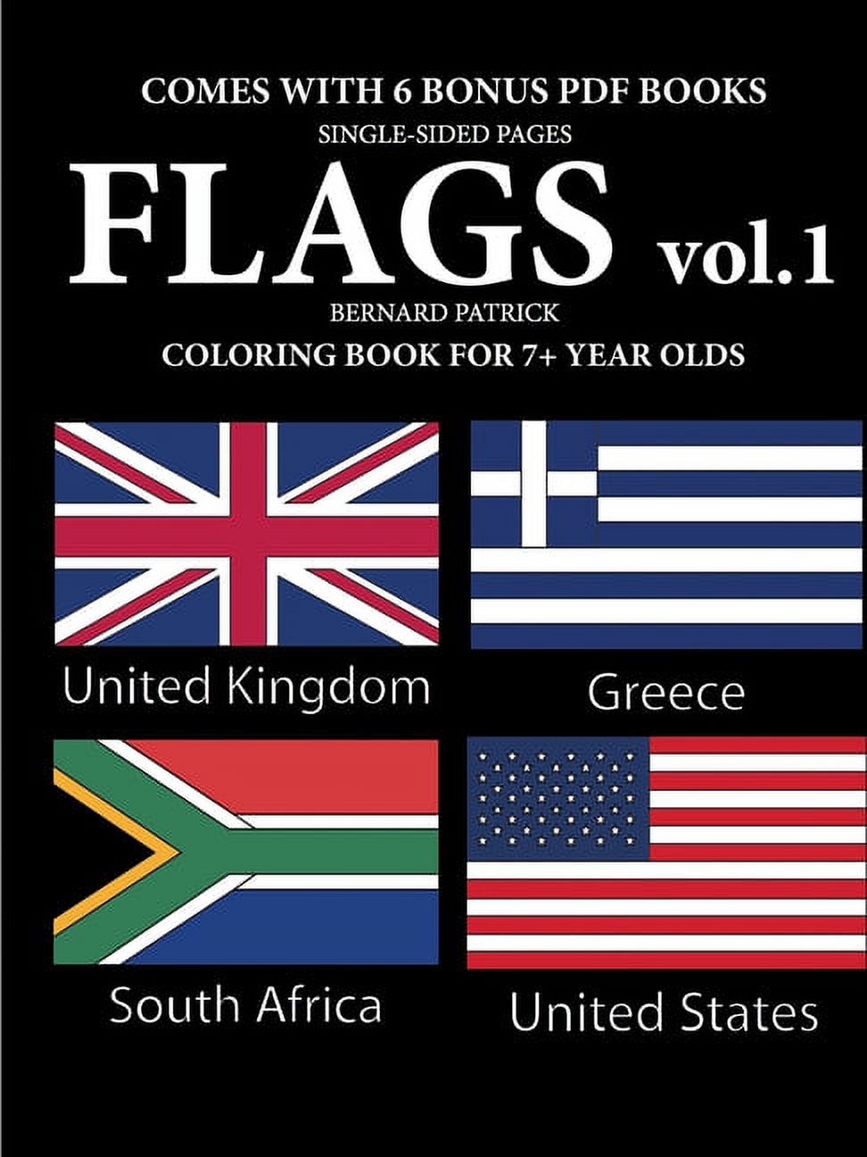 Coloring Books for 7+ Year Olds (Flags Volume 1) (Paperback) 