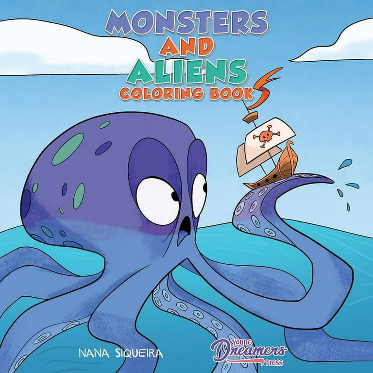 Coloring Books for Kids: Monsters and Aliens Coloring Book: For Kids Ages  4-8 (Paperback) 
