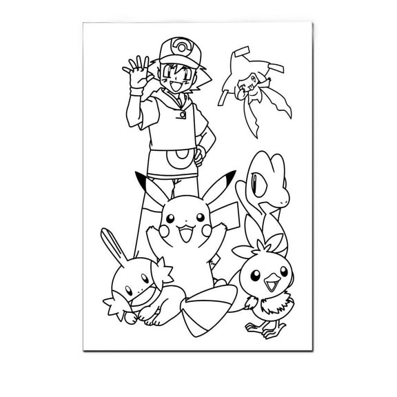 Coloring Canvas For Kids , Stretched primed canvas to color 10 x 8 Inches