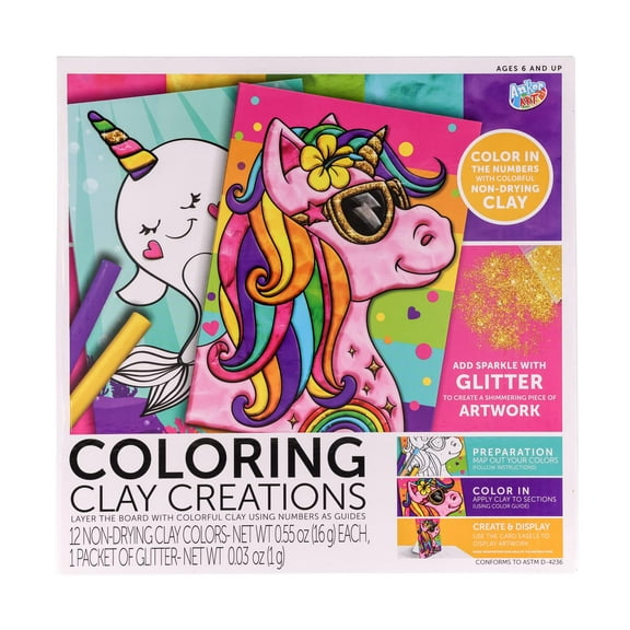 Coloring Clay Creations Design Kit | Unicorn