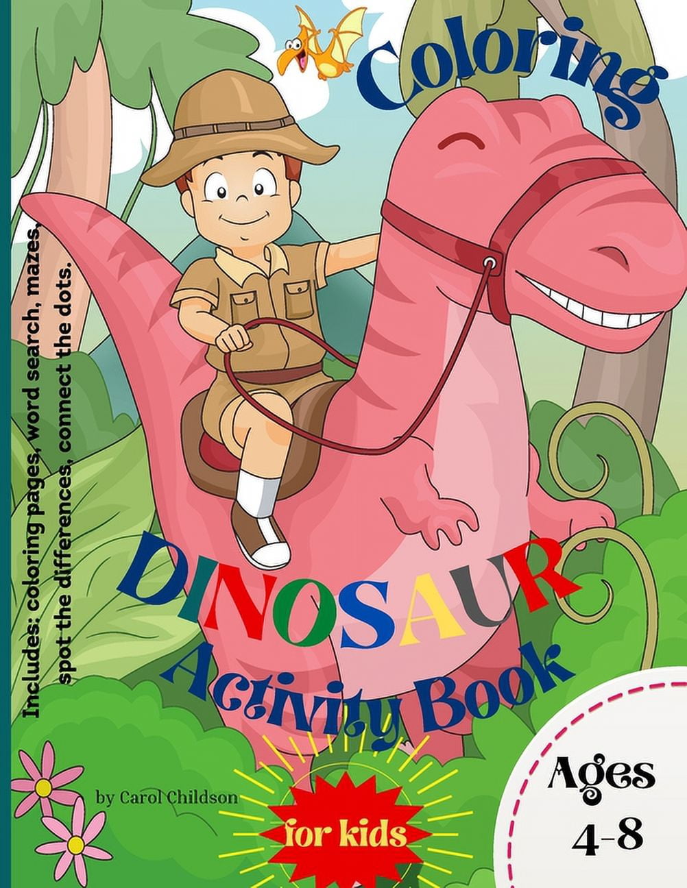 Coloring Dinosaur Activity Book for Kids Ages 48