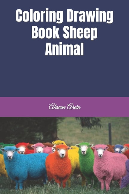 Coloring Drawing Book Sheep Animal, (Paperback)