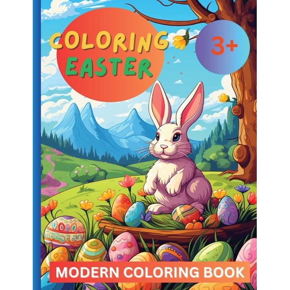 Coloring Easter: Modern Coloring Book for kids 3+, (Paperback)