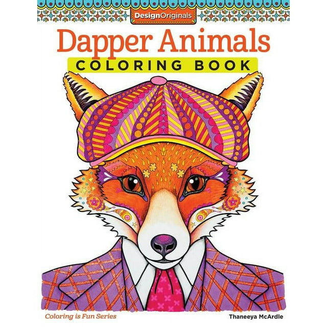 Coloring Is Fun Dapper Animals Coloring Book (Paperback)
