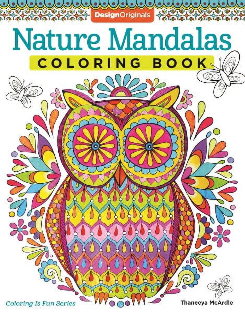 Nature Mandalas Coloring Book with Extra-Thick Paper