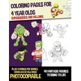 thumbnail image 1 of Coloring Pages for 4 Year Olds (Superheroes and Villains): This book has 40 coloring pages. This book will assist young children to develop pen control and to exercise their fine motor skills (Paperba, 1 of 1