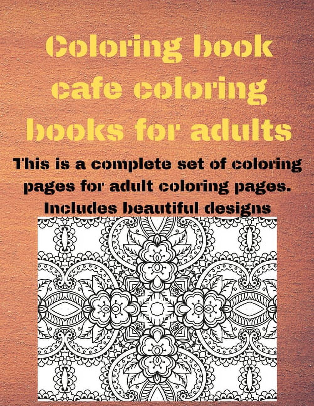 Coloring Pages Design for an Adults: Coloring book cafe coloring books ...