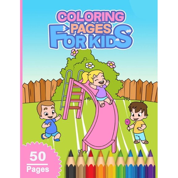 Coloring Pages For Kids: A Creative And Funny 50 Unique Varieties Animals Coloring Book for Kids To Develop Their Brain (Paperback)