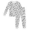 thumbnail image 1 of Coloring Pajamas Set for Boy and Girl Toddler Diy Hand Painted Homewear Set Long Sleeve Pullover Top with Pajamas Pants Christmas Pjs 2-3 Years, 1 of 5