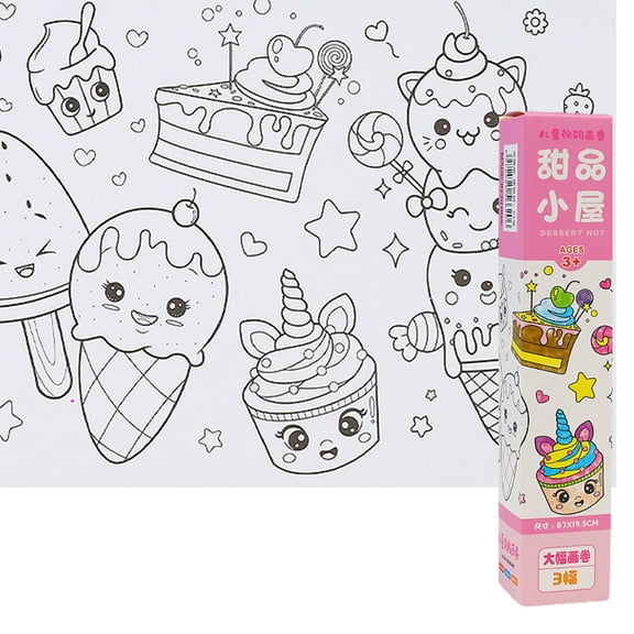 Drawing Paper Roll Kids Graffiti Scroll Inspire Creativity Kids' Coloring Roll Children's Art Supplies Large Size