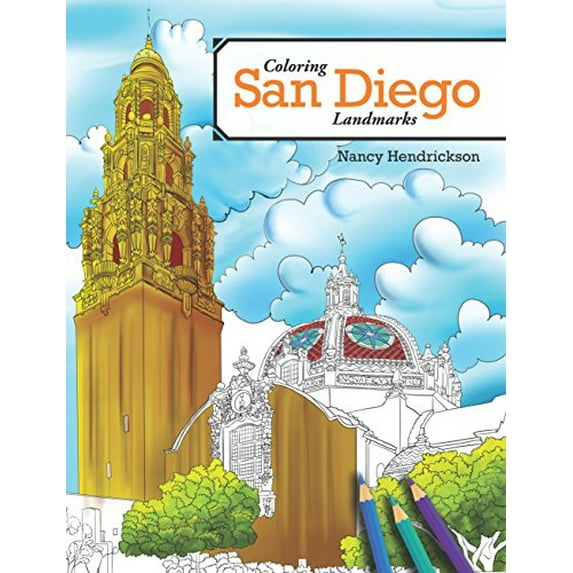 Pre-Owned Coloring San Diego Landmarks (Paperback) by Nancy Hendrickson