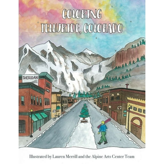 Coloring Telluride, Colorado, (Paperback)