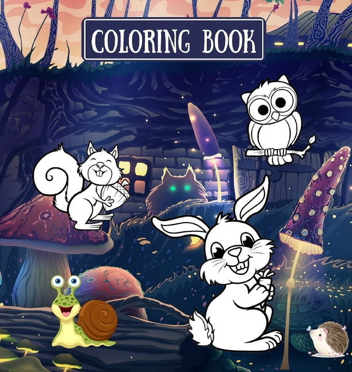 Coloring book : HARDCOVER Coloring book for kids VOL 1 with cute ...