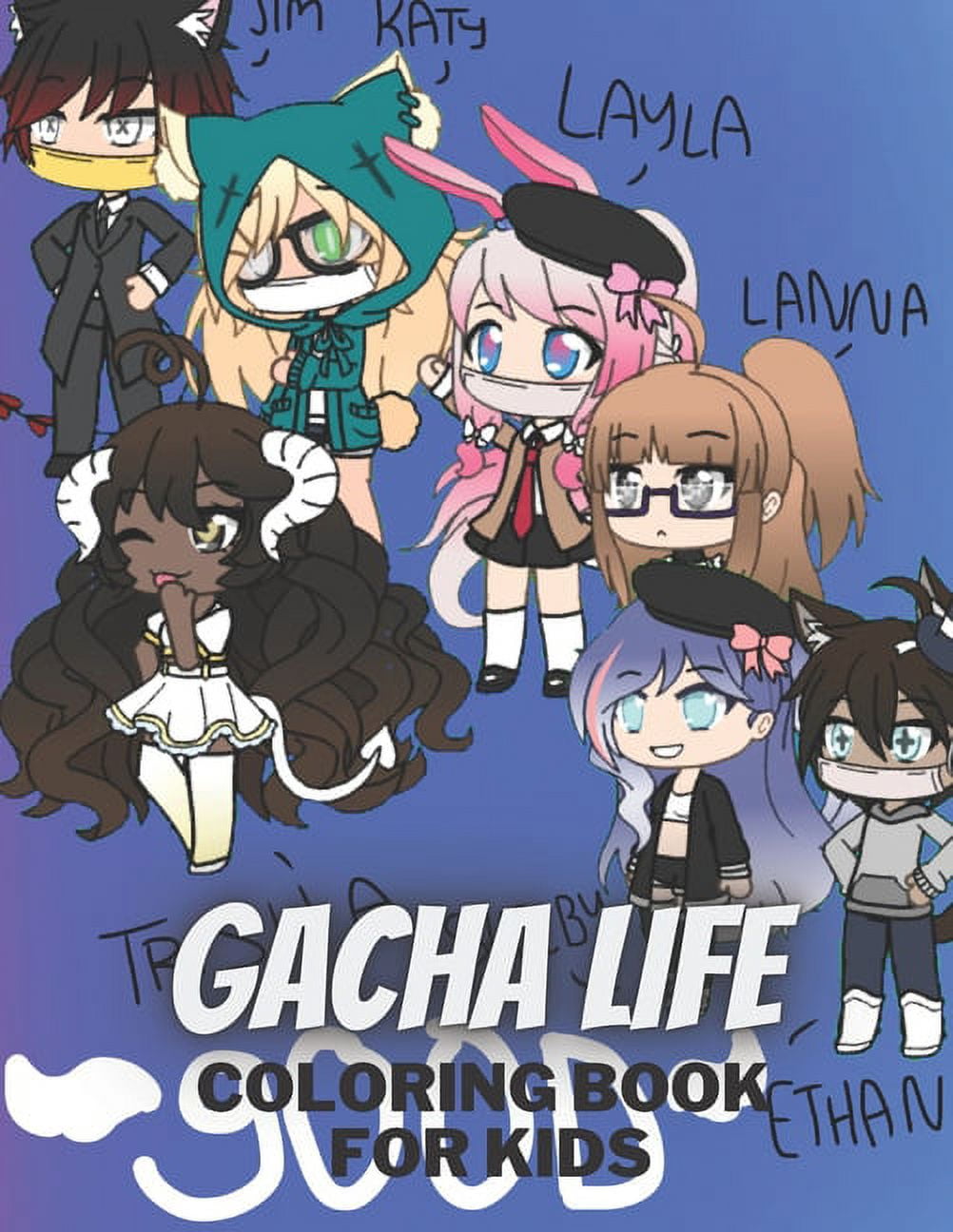 gacha life coloring pages 6 – Having fun with children