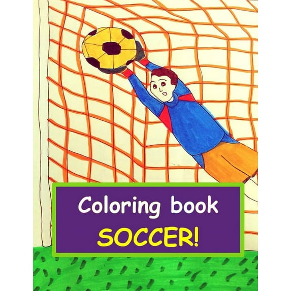 Coloring book - soccer: for young children, from 3 years old, (Paperback)