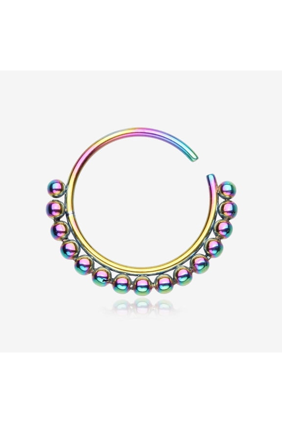 Colorline Bali Beads Spherule Bendable Hoop Ring