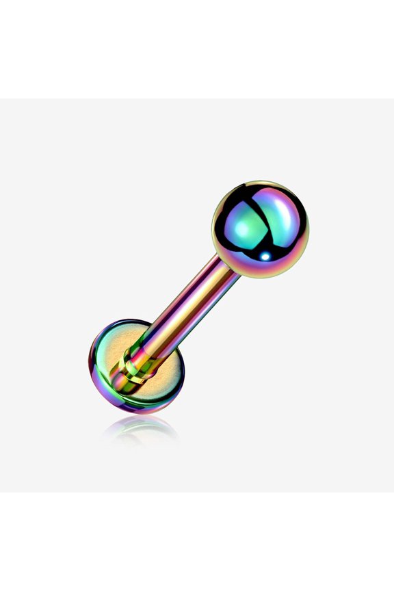 Colorline Basic Ball Top Threadless Push-In Steel Labret