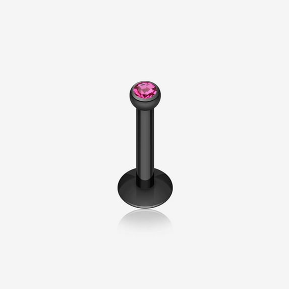 Colorline Gem Ball Internally Threaded Labret