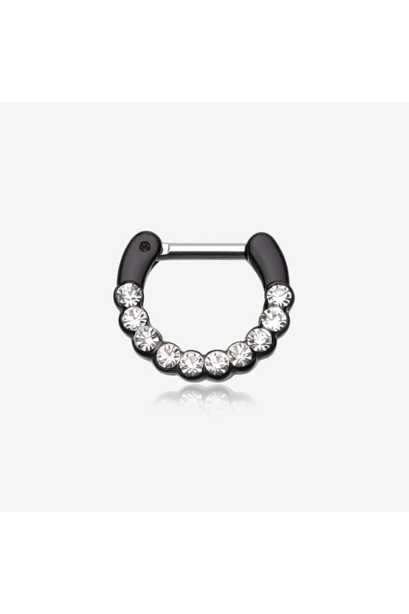 Colorline Glistening Multi-Gem Septum Clicker