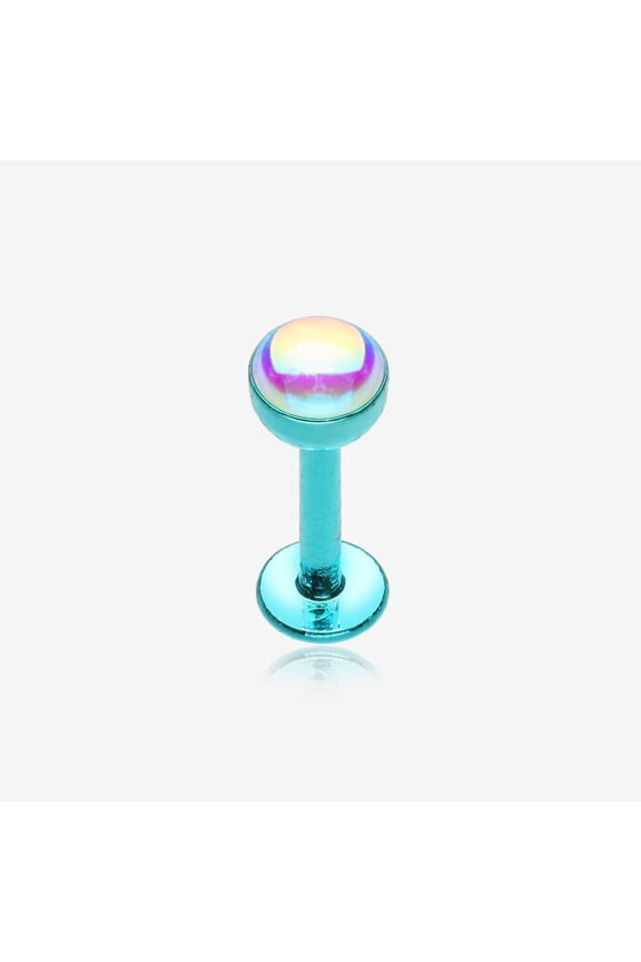 Colorline Iridescent Revo Sparkle Steel Labret