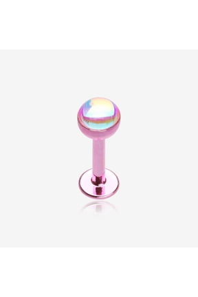 Colorline Iridescent Revo Sparkle Steel Labret