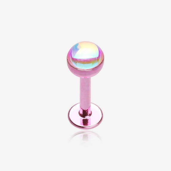 Colorline Iridescent Revo Sparkle Steel Labret