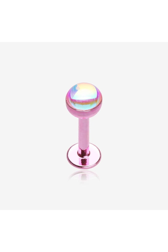 Colorline Iridescent Revo Sparkle Steel Labret