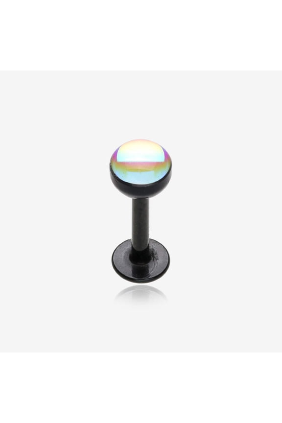 Colorline Iridescent Revo Sparkle Steel Labret