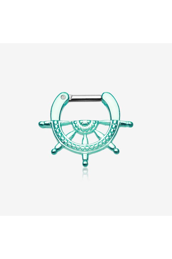 Colorline Nautical Wheel Septum Clicker